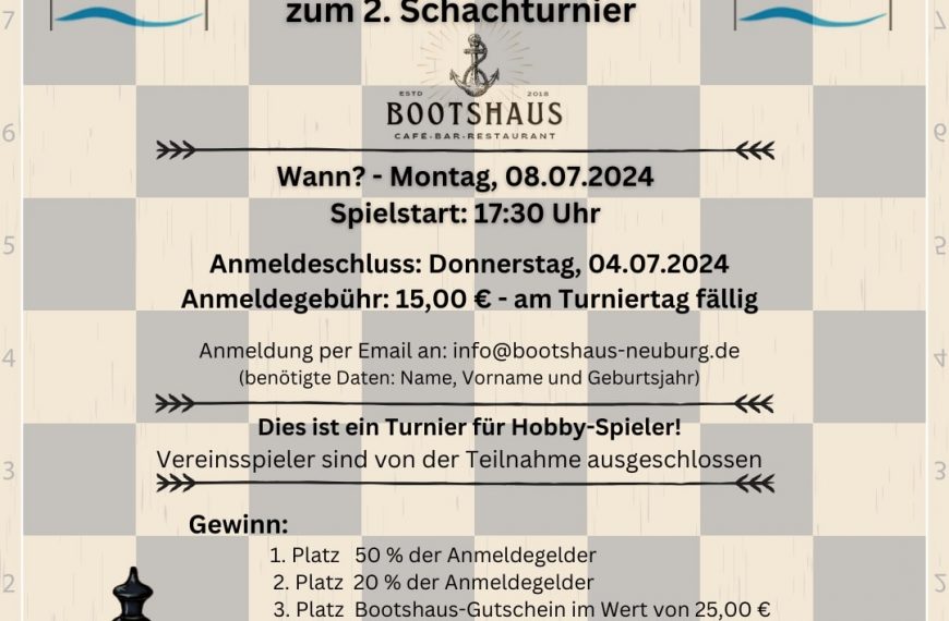 2. Hobbyturnier im Bootshaus